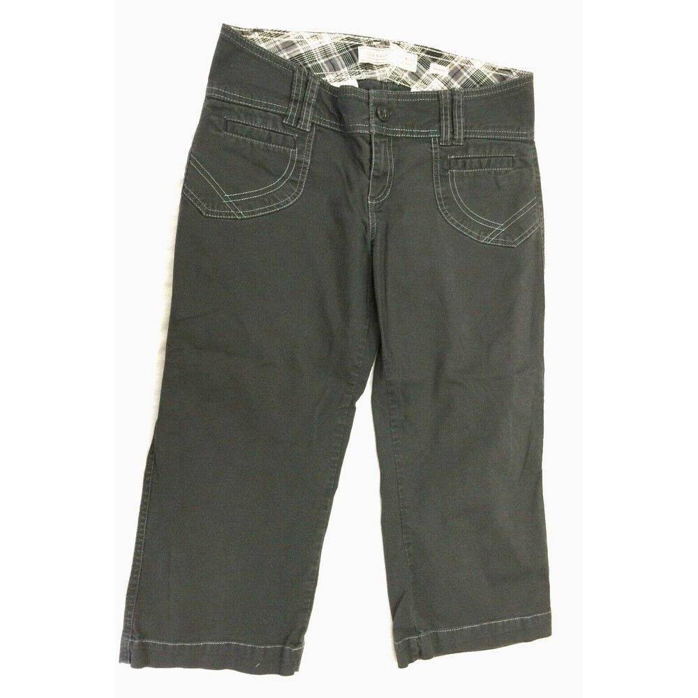 OLD NAVY MID RISE STRETCH  WOMENS CAPRIS PANTS SIZE 2